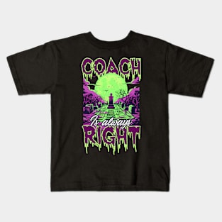 Halloween Coach Shirt | Coach Is Right Graveyard Kids T-Shirt